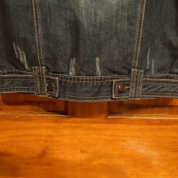 Puzzle Jean Wear Denim Vest- Size Small💙 - Picture 6 of 7